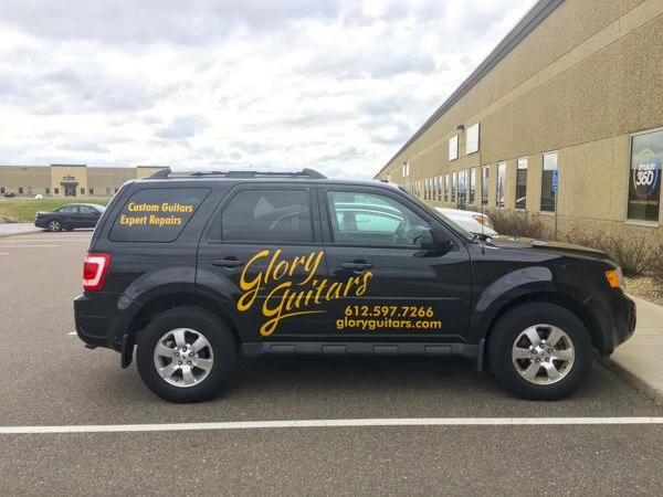 Vinyl Vehicle Graphics for Glory Guitar, Apple Valley MN, car wrap