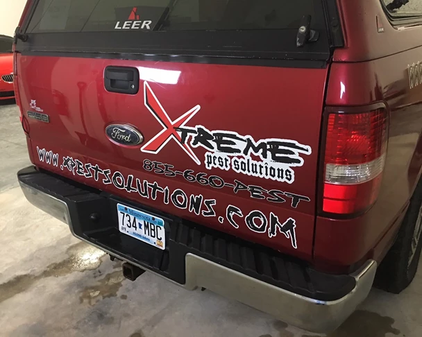 Vehicle graphics, wrap with logo for Xtreme Pest Solutions