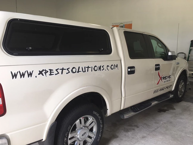 Vehicle graphics, wrap with logo for Xtreme Pest Solutions