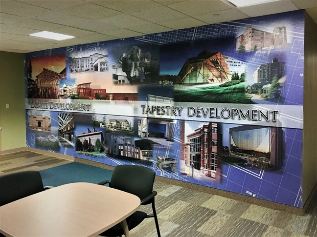 Vinyl wall graphics for LaSalle Group in Bloomington, MN