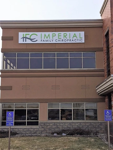 Building Sign Imperial Family Chiropractic, Farmington MN